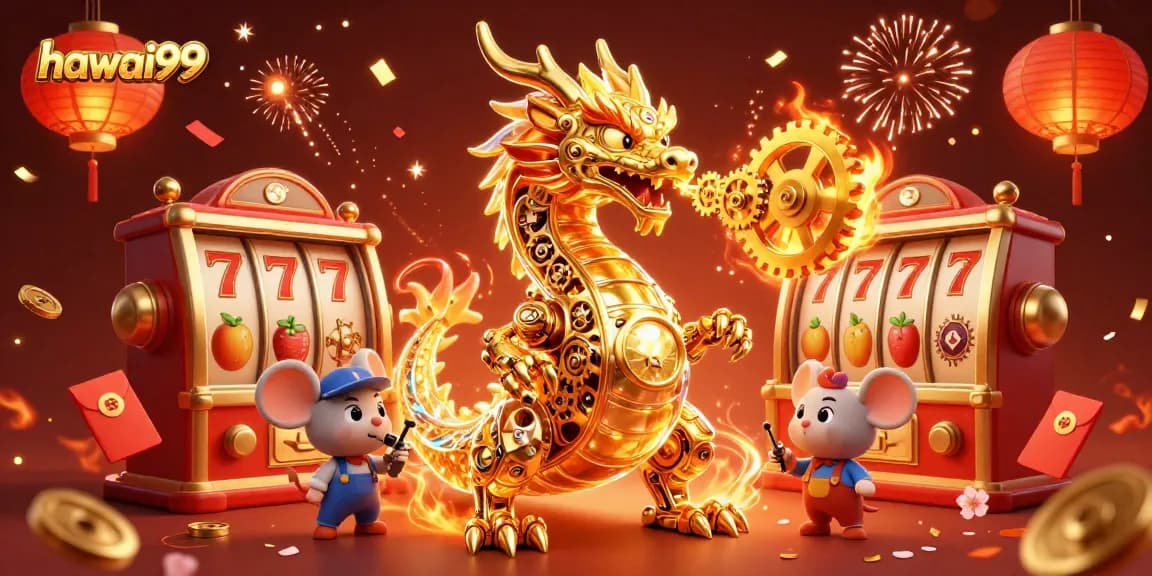 Engage with the hawai99 slot universe featuring a golden dragon and jackpot fun.