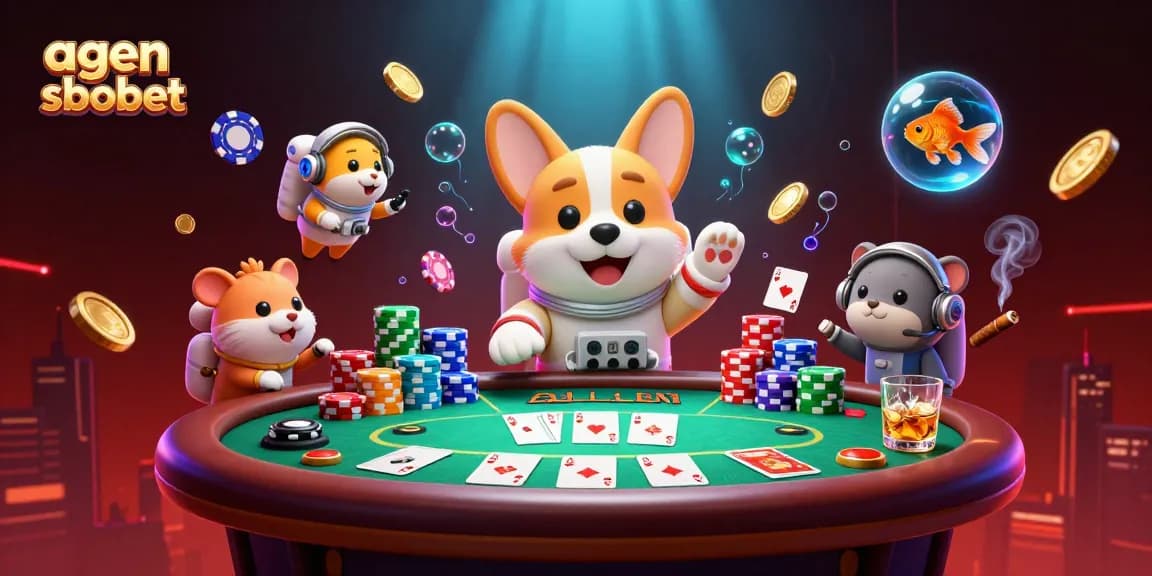 Experience intense gaming adventures with agen sbobet in a vibrant space casino scene.
