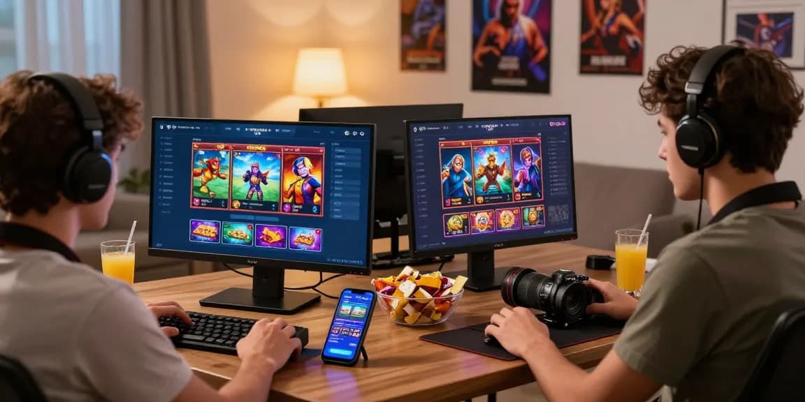 Pengguna pawangslot menikmati pengalaman bermain slot online di ruang tamu yang nyaman.