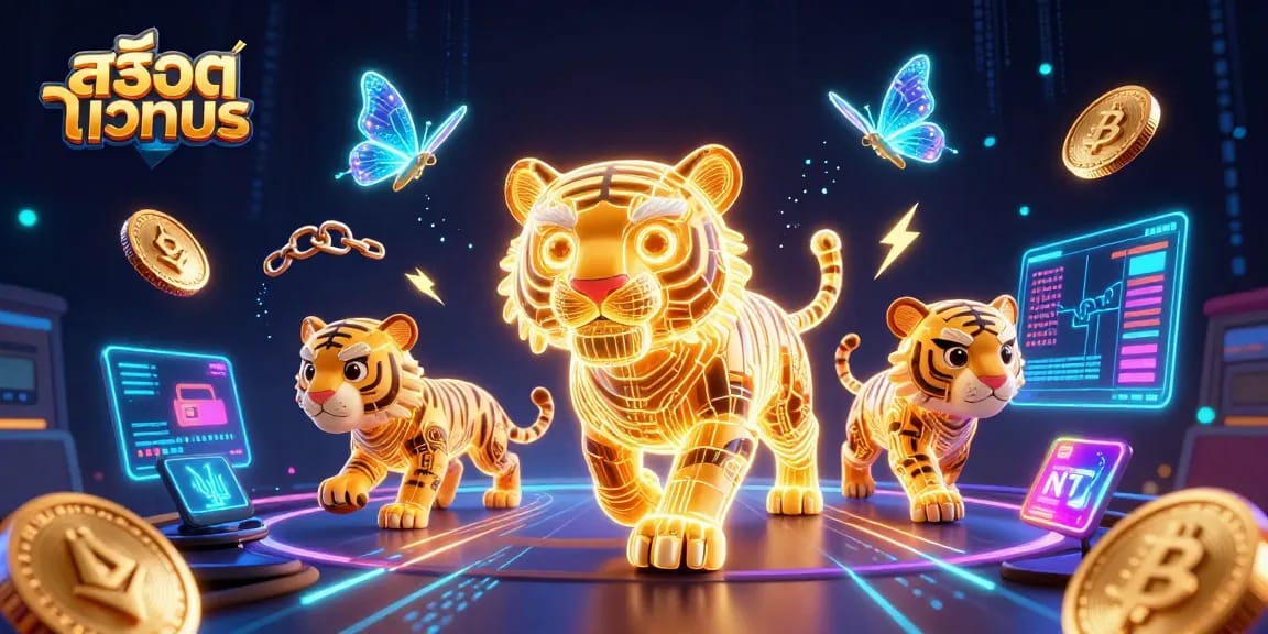 Gambarkan pengalaman bermain สล็อตทดลอง dengan singa emas 3D dan elemen kasino digital yang menarik.