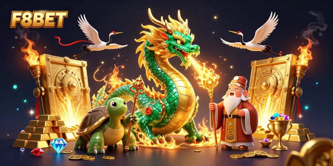 Experience thrilling gaming action with F8BET in this vibrant casino scene.