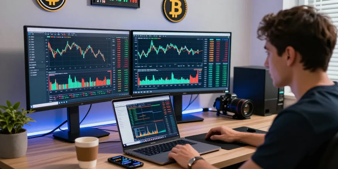 Отзывы о Bitmex - трейдер за компьютером с графиками и ставками в криптовалюте