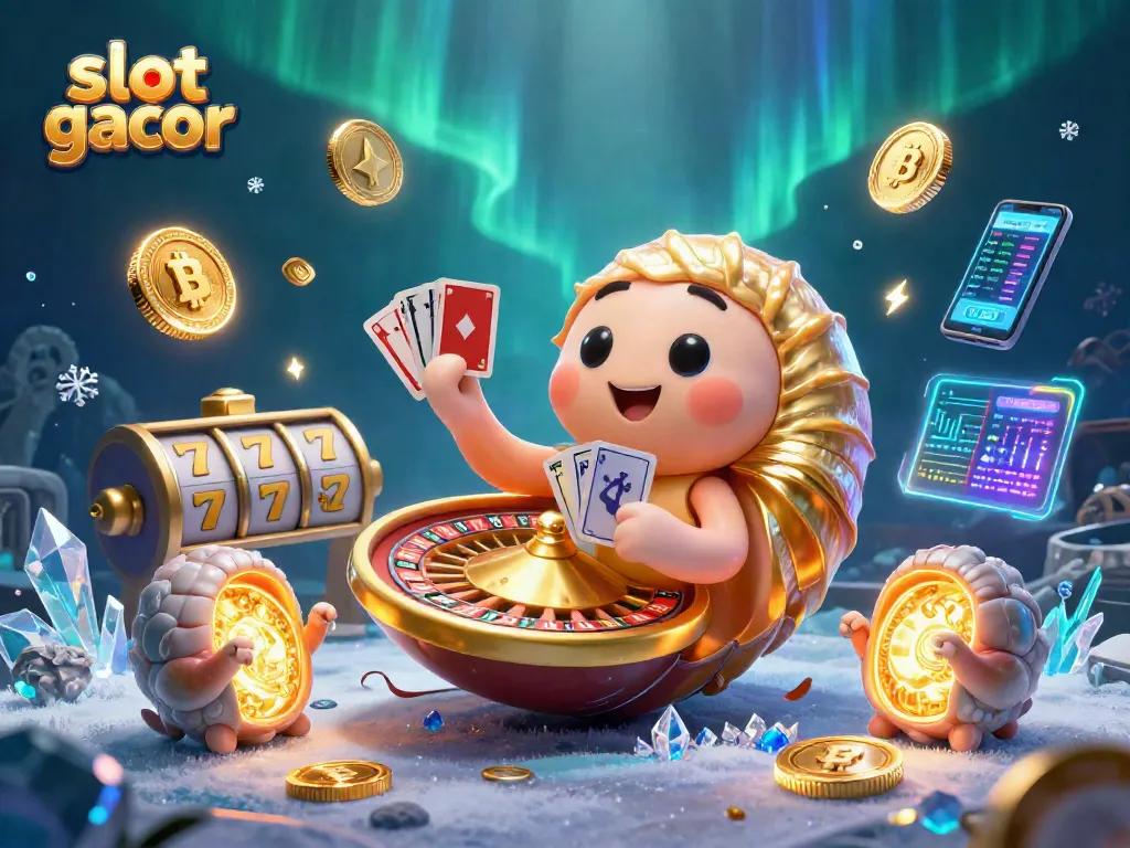 Engage with the slot gacor experience featuring a nautilus roulette wheel and vibrant game elements.