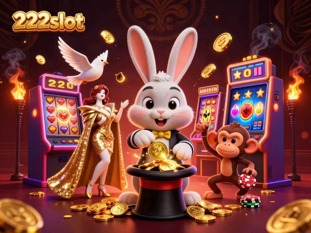 Meraih keberuntungan di 222slot dengan ilustrasi kasino yang menawan.