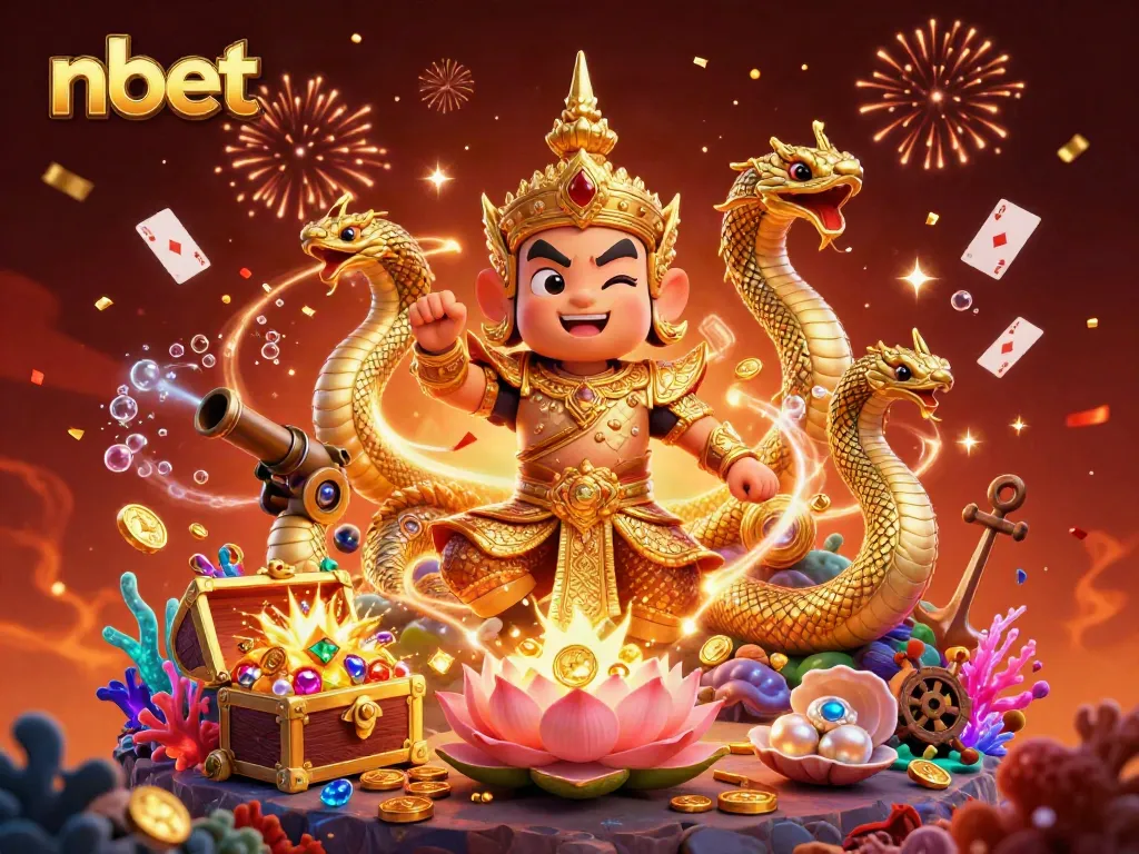 Experience exciting gaming with nbet's vibrant 3D illustration showcasing dynamic casino elements and rich details.