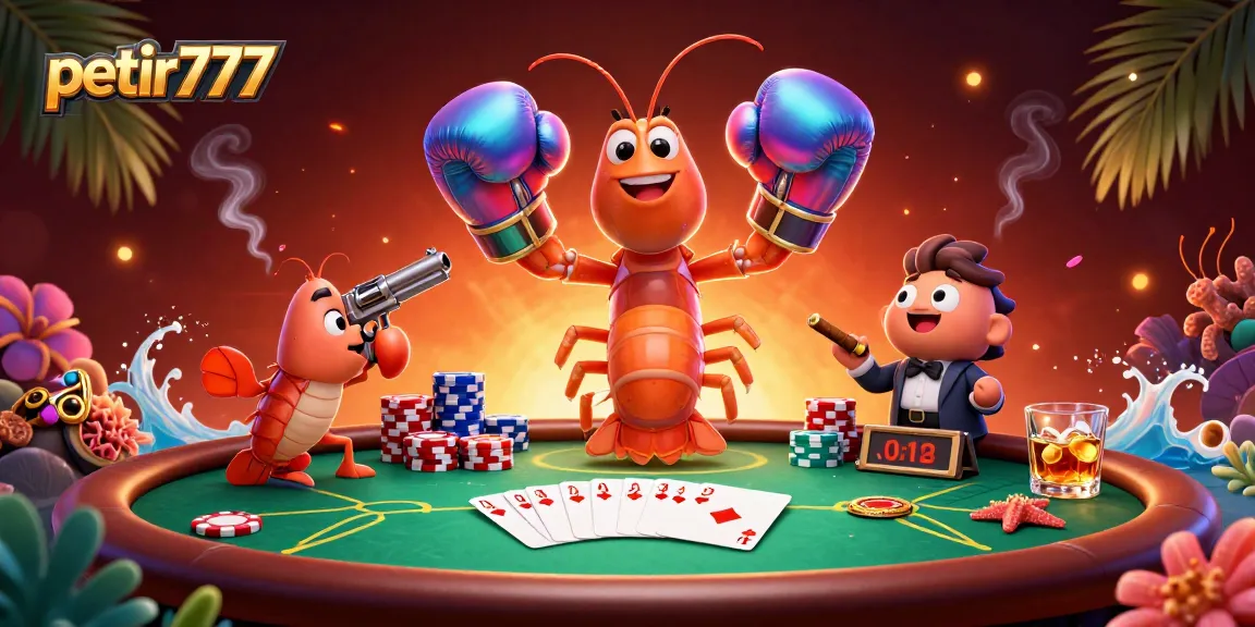 Experience thrilling moments with petir777 at a vibrant poker scene showcasing dynamic characters and game elements.