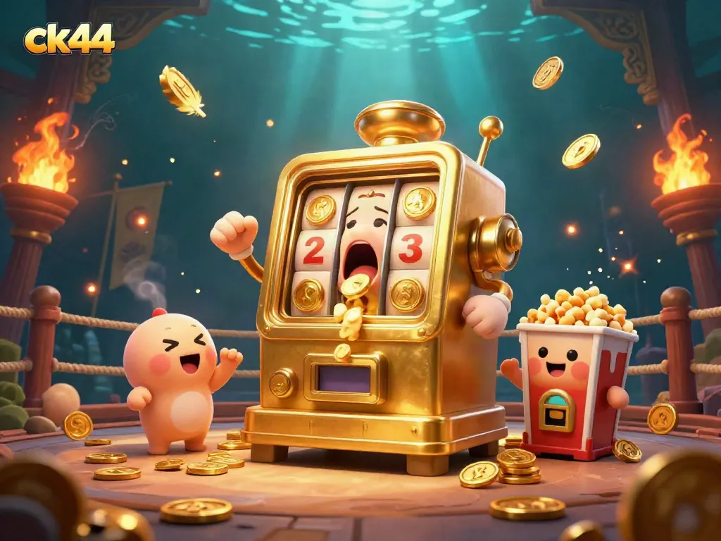 Experience a thrilling ck44 jackpot moment with golden slot machines and dynamic casino elements.
