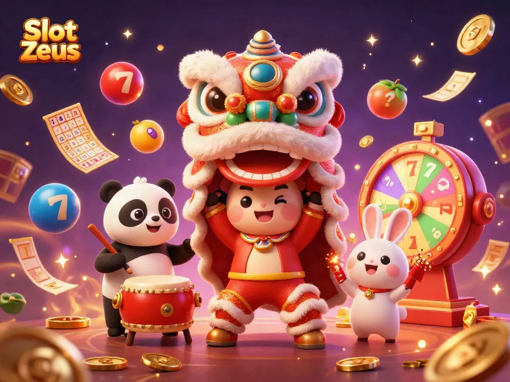 Experience the excitement of Slot Zeus with dynamic characters and vibrant casino elements.