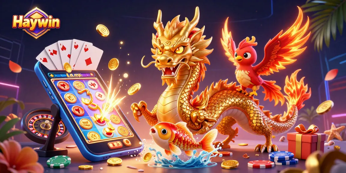 Play thrilling slot games at Haywin with dynamic illustrations of fortune and adventure.
