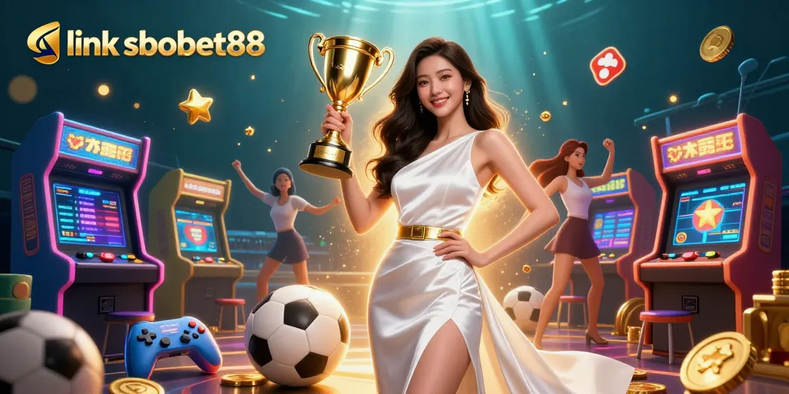 Experience the excitement of link sbobet88 with beautiful visuals of a winning moment in sports betting.