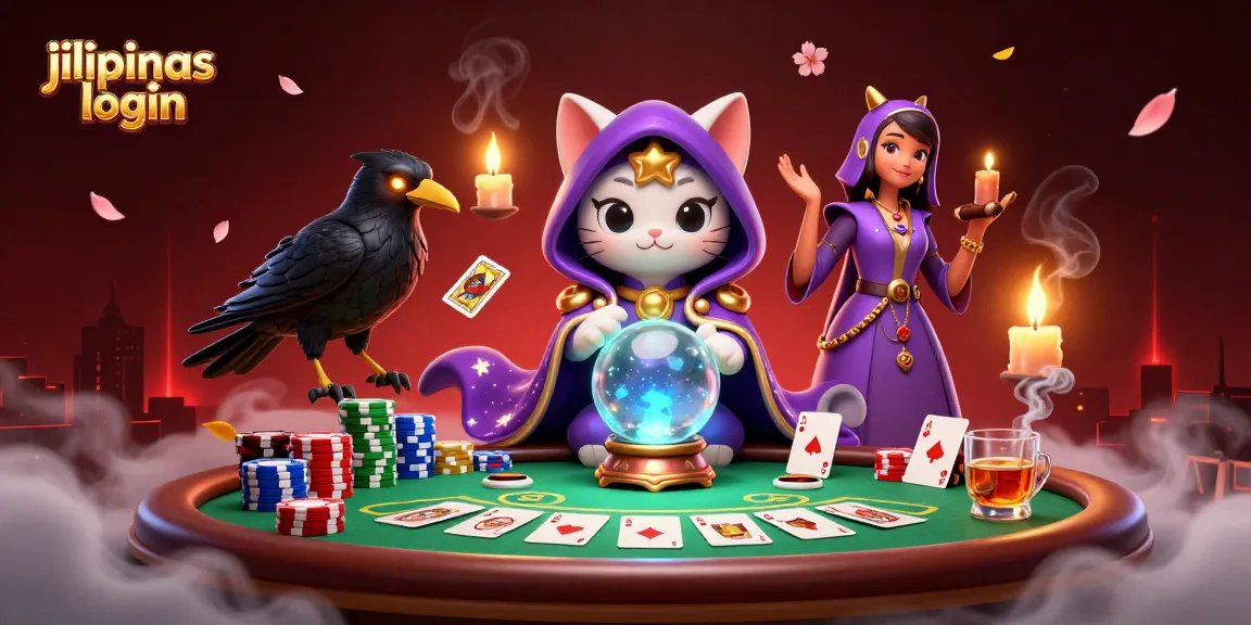 Engage with Jilipinas login at a vibrant online casino scene filled with dynamic gaming elements.