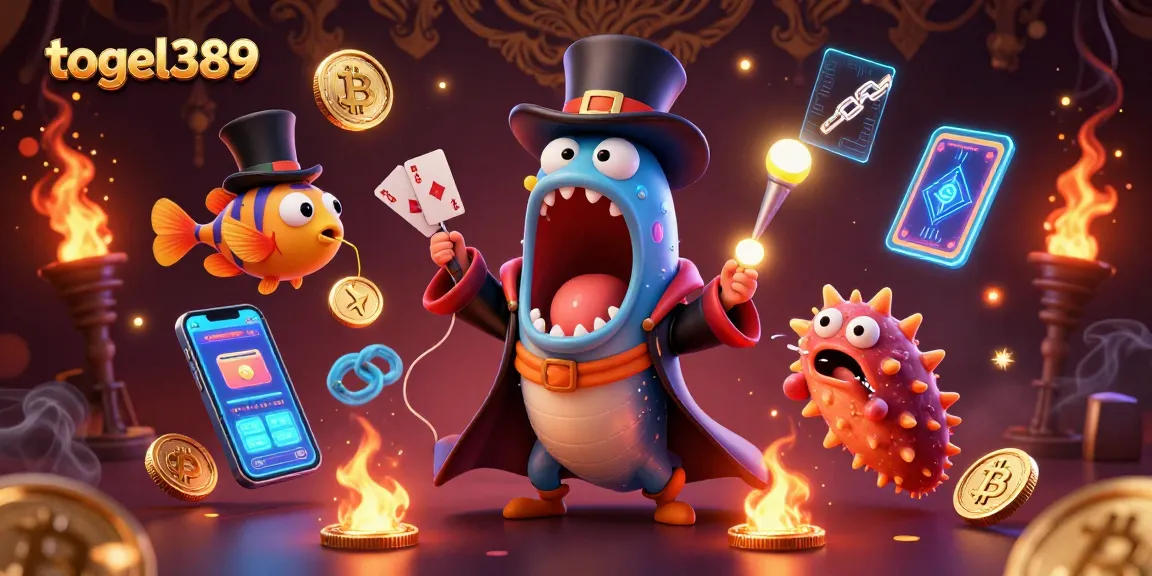Experience high wins with togel389 as a gulper eel performs magical card tricks underwater.