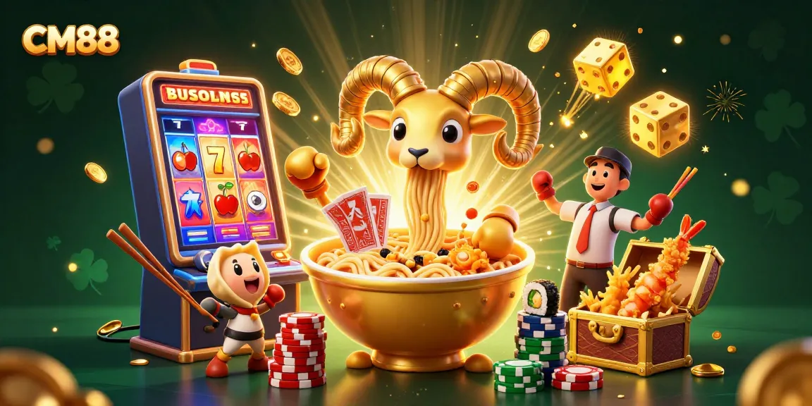 Enjoy thrilling gameplay at CM88 with animated characters celebrating a big win at the casino.