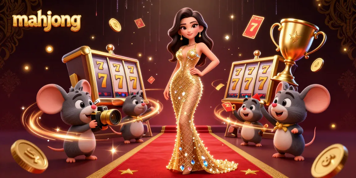 Experience mahjong thrill with dynamic 3D casino elements and vibrant illustration design.