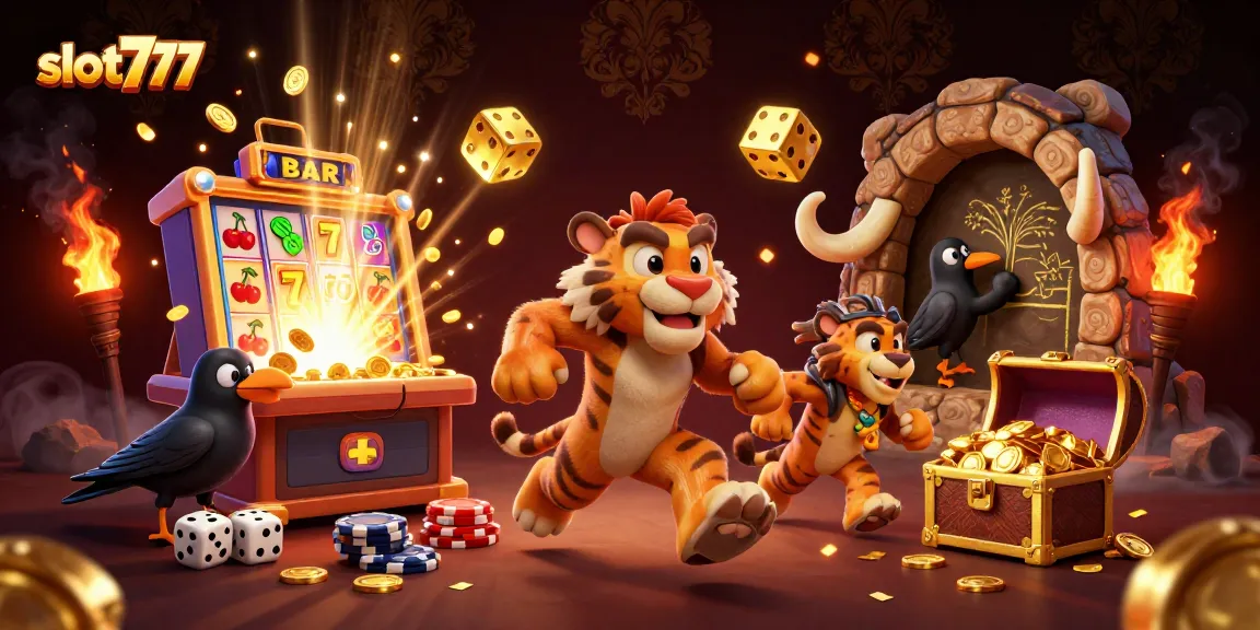 Experience thrilling slot777 excitement with vibrant casino action and dynamic characters.
