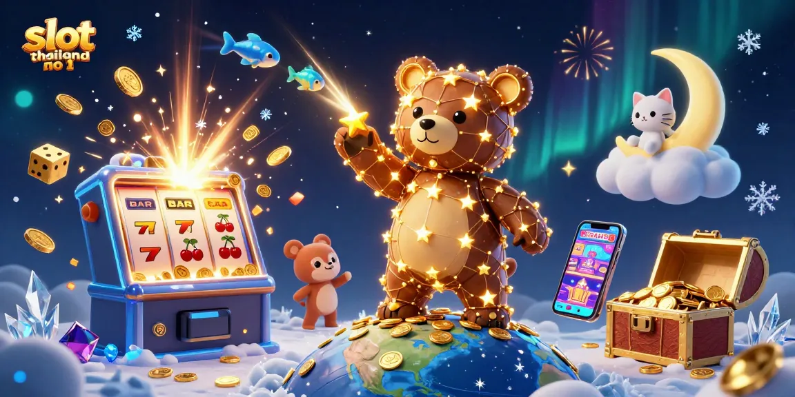 Spin to win at slot thailand no 1 with dynamic 3D illustration featuring jackpot excitement.