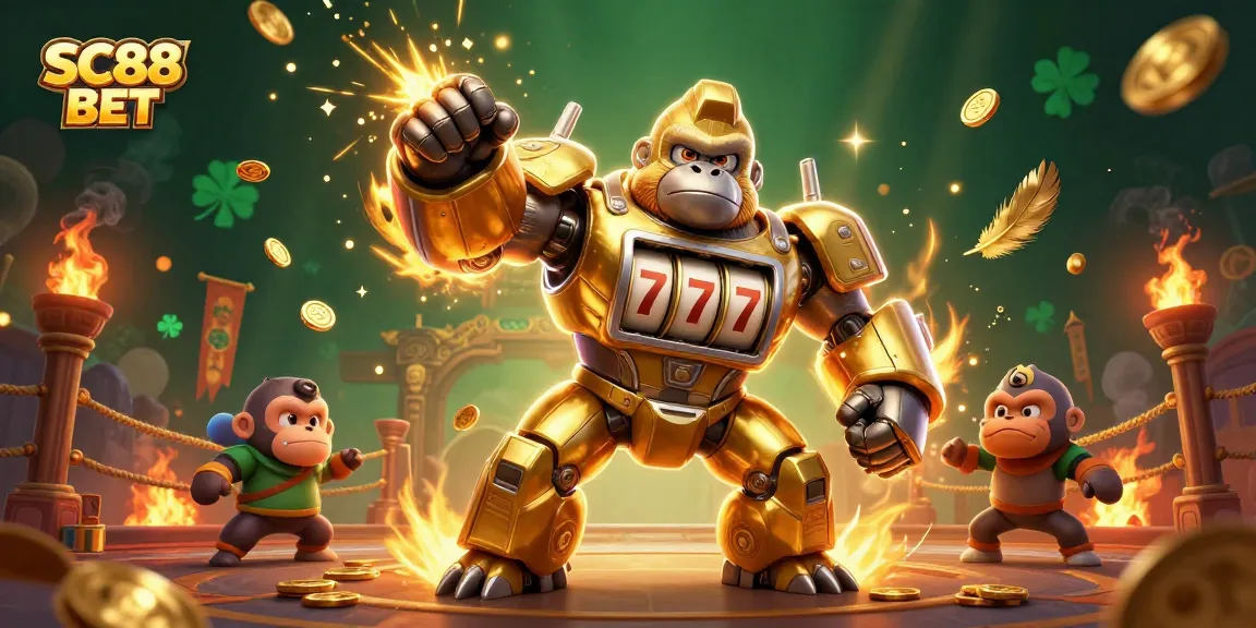 Experience thrilling wins and jackpot excitement with SC88 BET in this dynamic 3D illustration.