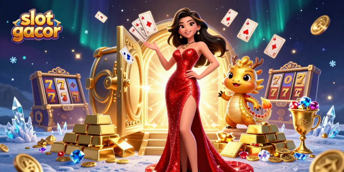Experience thrilling slot gacor excitement with dynamic gameplay and lucky symbols in a vibrant casino scene.