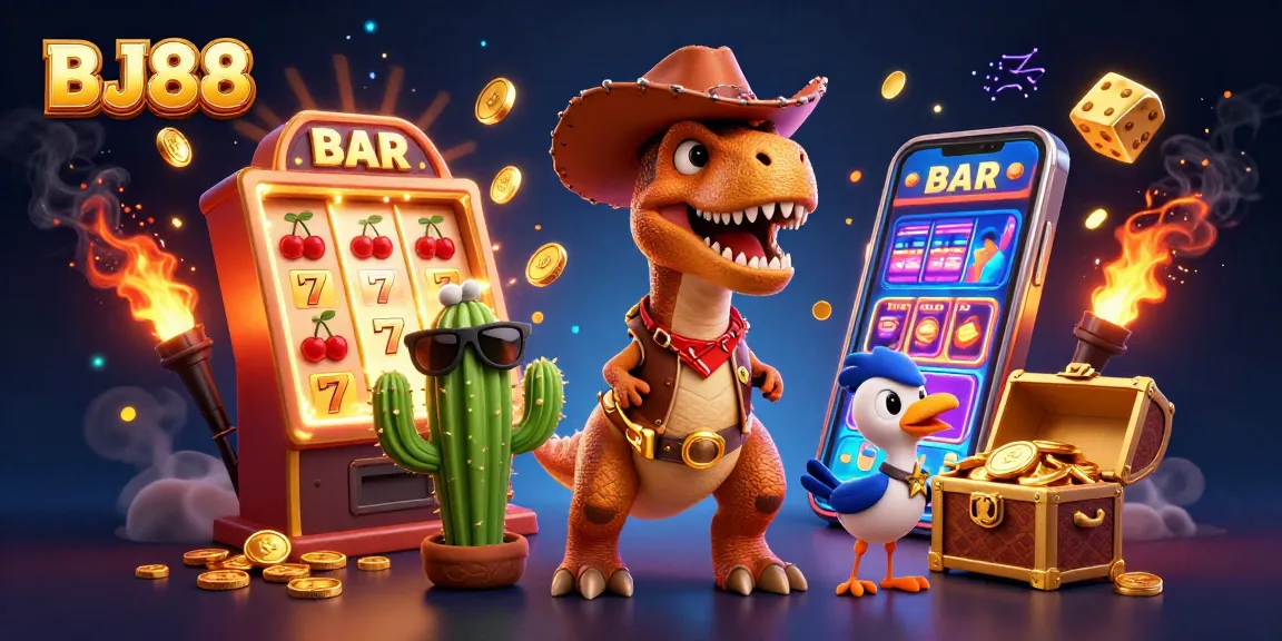 Experience thrilling wins at BJ88 while playing exciting casino games with vibrant graphics and animations.