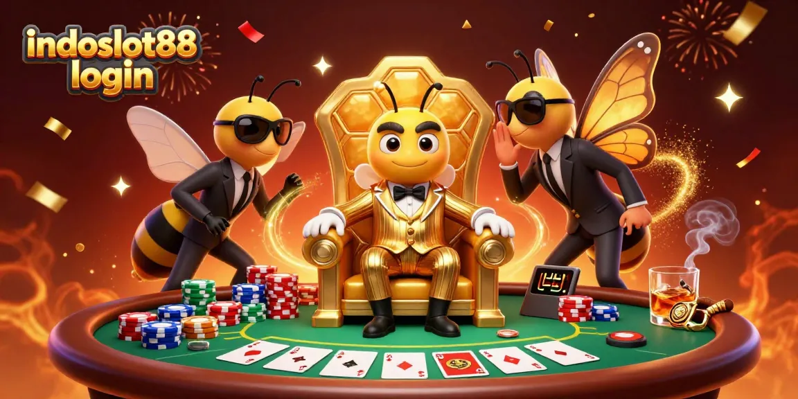 Experience the excitement of indoslot88 login with vibrant casino elements and characters in action.