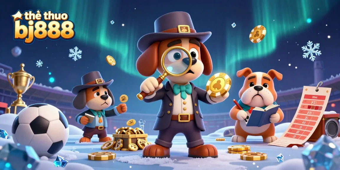 Join the action at thể thao bj888, where a cartoon detective champions thrilling sports betting adventures.