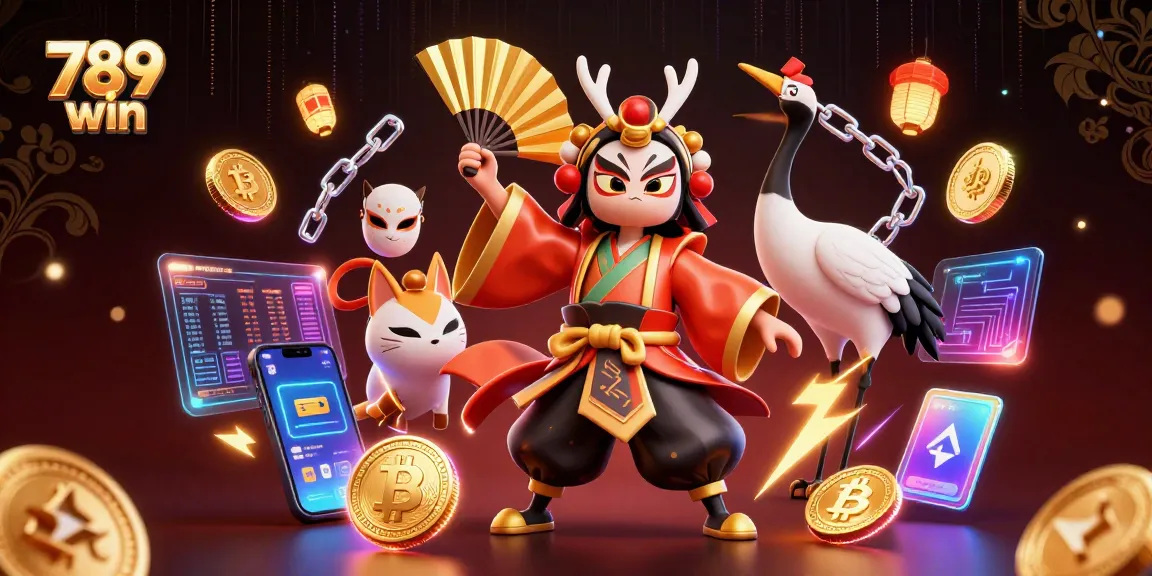 Engage in thrilling gaming adventures with 789 win at this vibrant online casino illustration.
