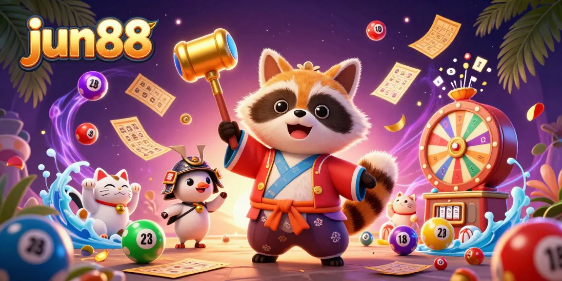 Experience virtual lottery excitement with jun88’s vibrant casino scene full of fun gaming elements.