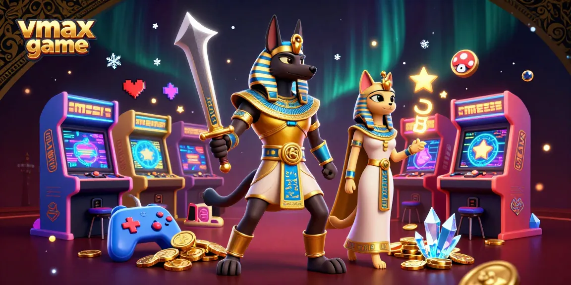 Engage with thrilling vmax game elements in a vibrant casino-themed 3D scene.