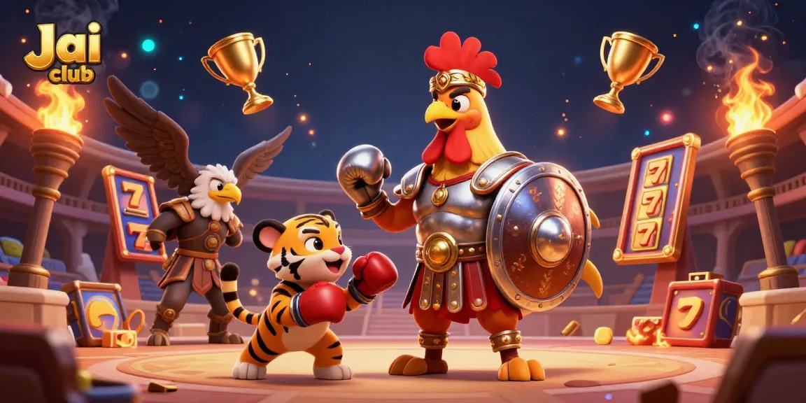 Spin slots and win big on Jai club's 3D cartoon scene with dynamic elements.
