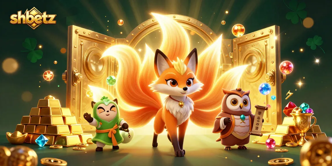 Experience the thrill of shbetz with vibrant characters amidst dazzling casino treasures.