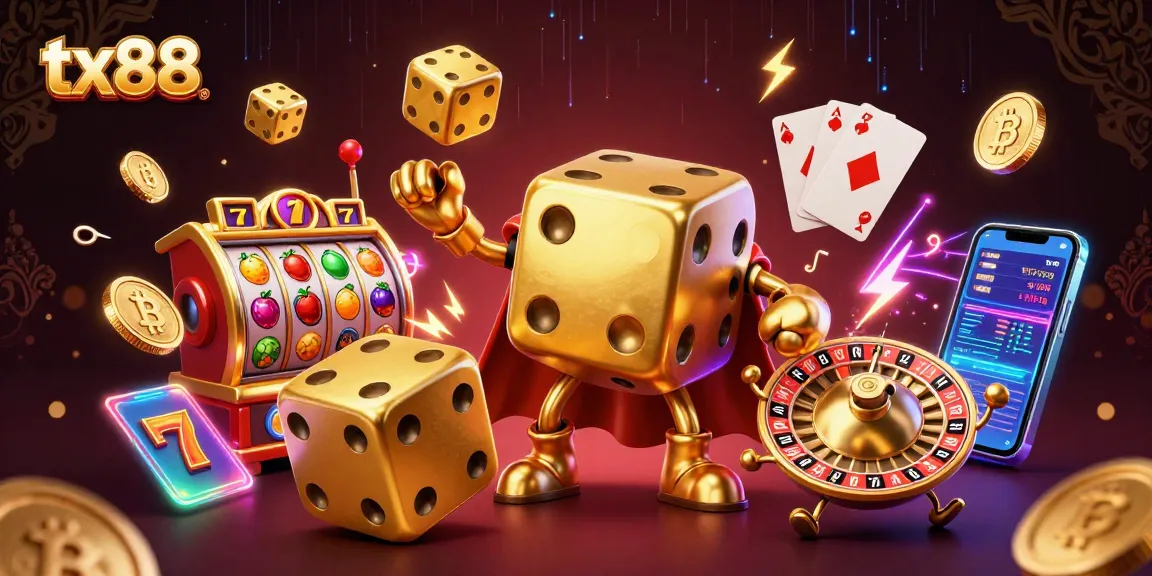 Engage in thrilling gaming at tx88 with vibrant slots, dynamic characters, and luxurious atmosphere.