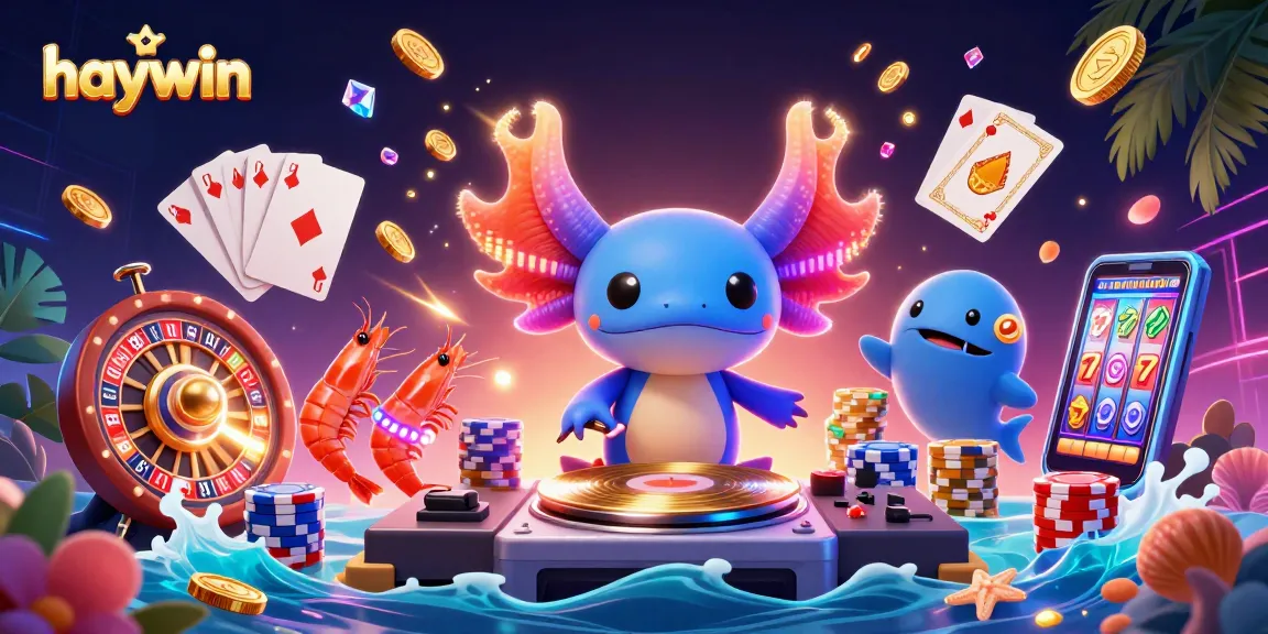 Experience haywin's exciting casino adventure with a vibrant 3D underwater DJ party.