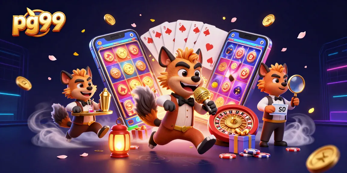 Experience jackpot excitement at pg99 as hyenas entertain in a vibrant casino.