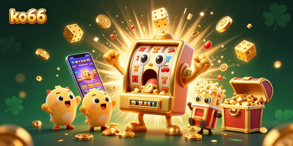 Engage with thrilling gameplay at ko66, featuring vibrant slot machines and dazzling casino elements.