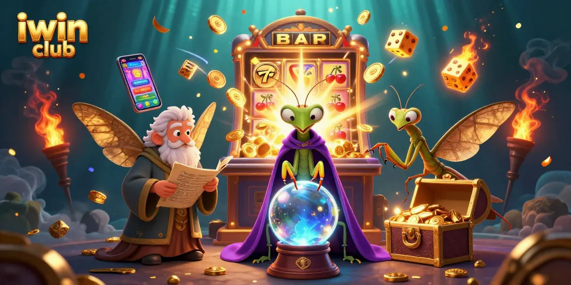 Experience exhilarating gaming adventures at iwin club with a vivid 3D casino illustration.