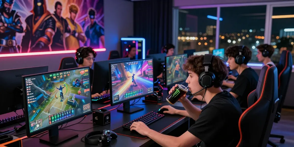 Exciting gaming session showcasing team collaboration with fun88thaimeth in a vibrant gaming room.