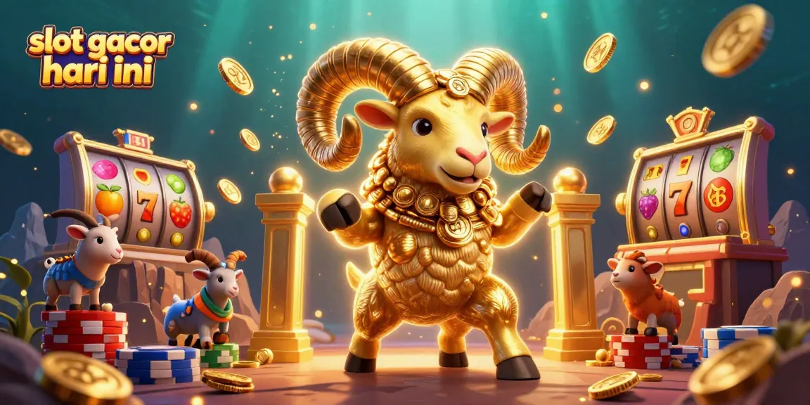 Engage in slot gacor hari ini with a vibrant 3D illustration featuring dynamic casino elements.