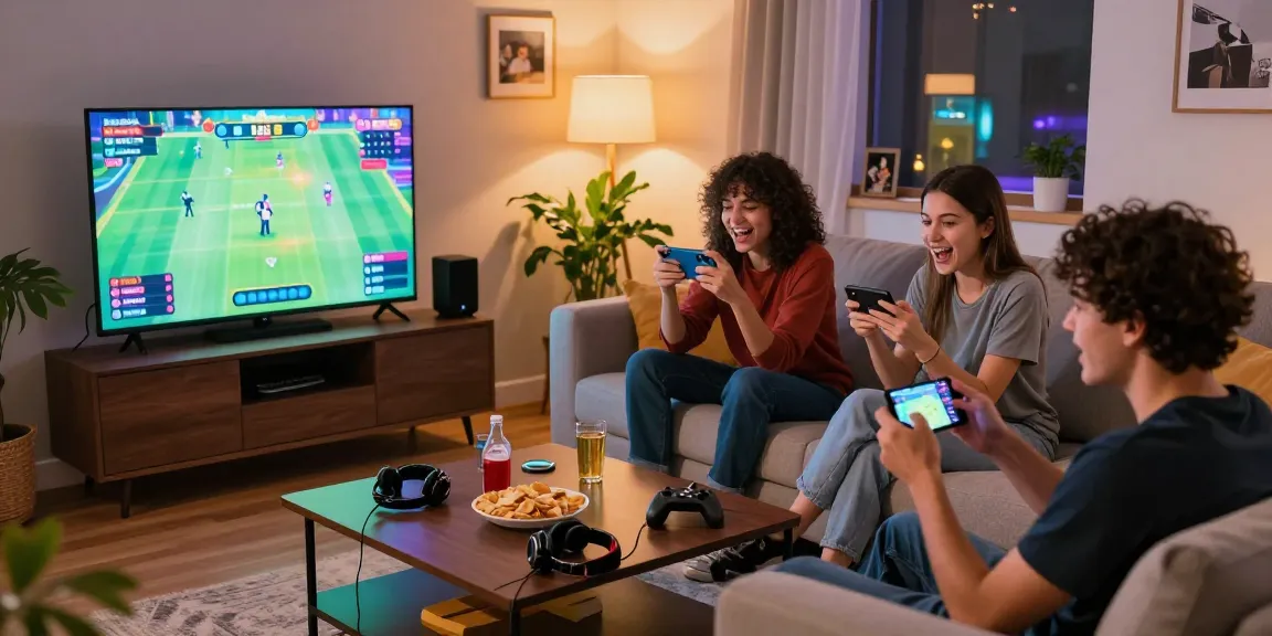 Tiranga Game players enjoying colour prediction games in a vibrant living room