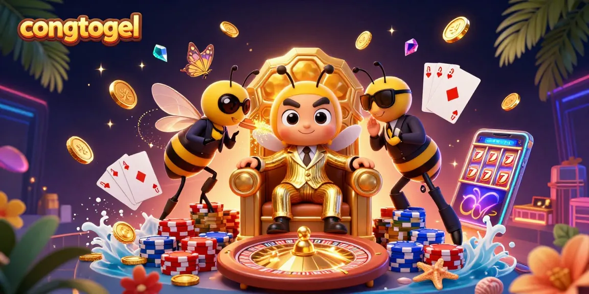 Experience congtogel's exciting gameplay with a vibrant 3D casino scene featuring engaging characters and elements.