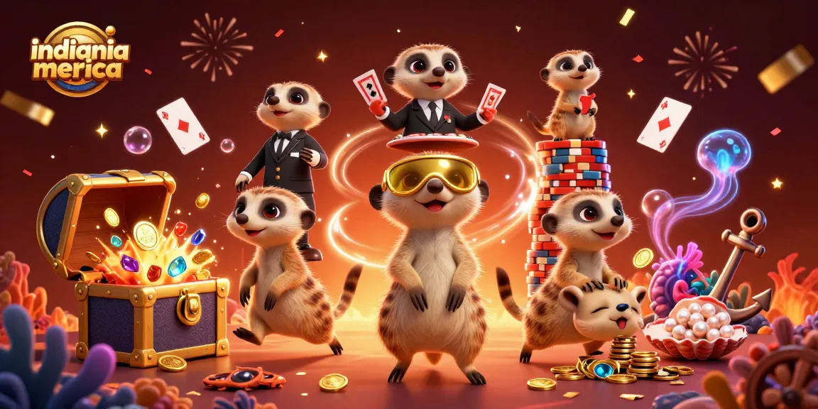 Experience excitement with indianiamerica at a vibrant casino operated by clever meerkats.