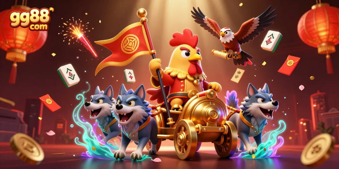 Engage in the thrilling adventure of gg88 com as a 3D rooster warlord leads with luck and strategy.