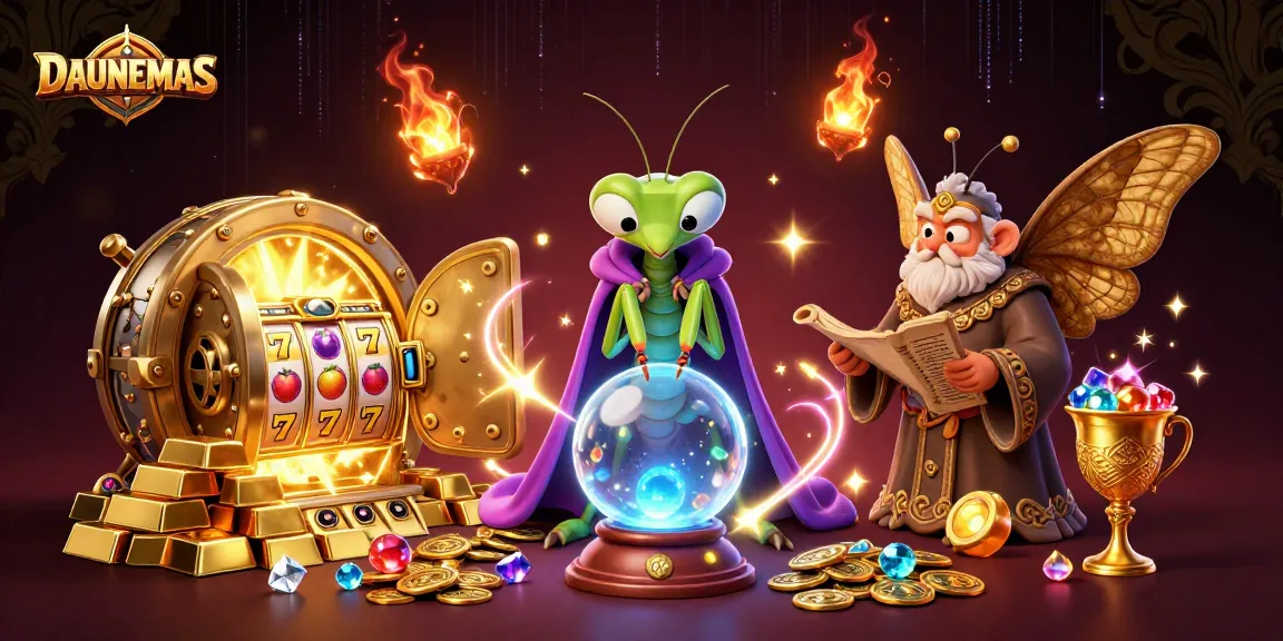 DAUNEMAS invites you to peek into a majestic fortune-telling scene bursting with treasures and excitement.